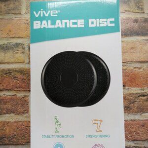 Vive Balance Disc Stability Cushion Core Strength Inflatable Black